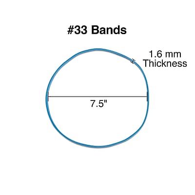 #33 Bands  
1.6 mm Thickness  
7.5"