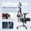 Adaptive Unique Lumbar Support: The NEWTRAL Ergonomic Chair's unique lumbar support is independently adjustable at 50MM and automatically follows your low back. Lumbar support strength adjustment and relieving low back pressure.