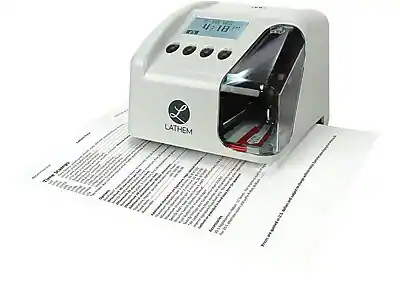 Oct Number System Lathem Time Punch Card Time Clock System White - Best Buy