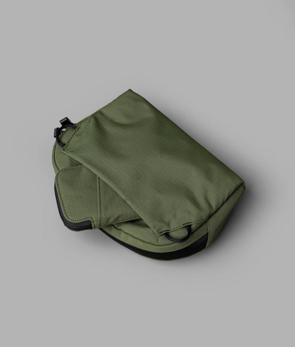 Alt View 10. ALPAKA - Flight Sling 1L Lightweight Crossbody Phone Bag for Travel, Passport Pocket, Weather-Resistant - Green Axoflux 210D.