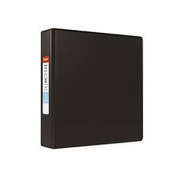 Staples - Heavy Duty 2" 3-Ring Non-View Binder, D-Ring - Black