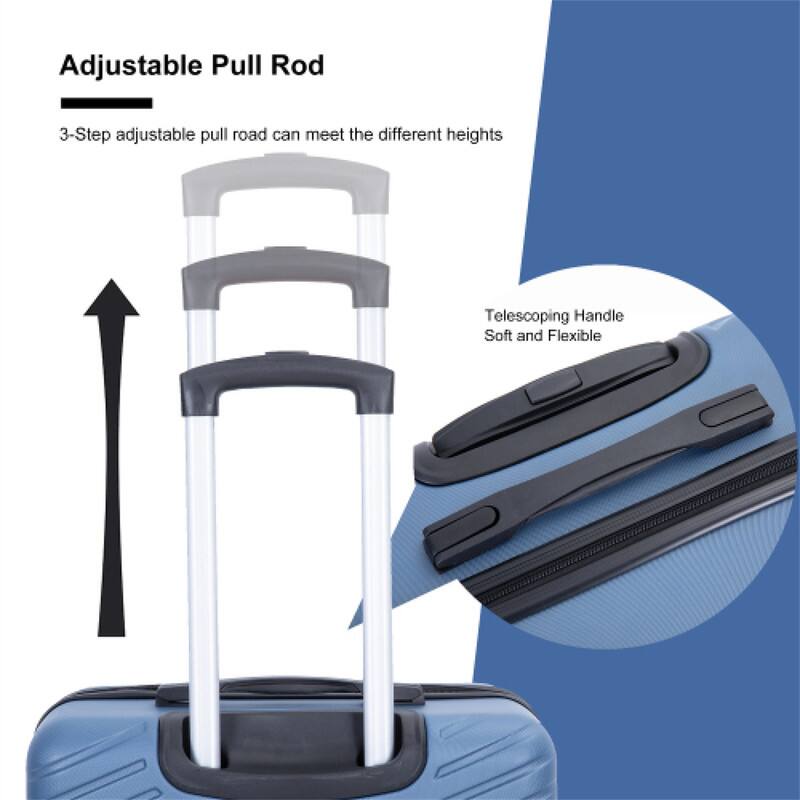 Adjustable Pull Rod

3-Step adjustable pull rod can meet the different heights

Telescoping Handle
Soft and Flexible