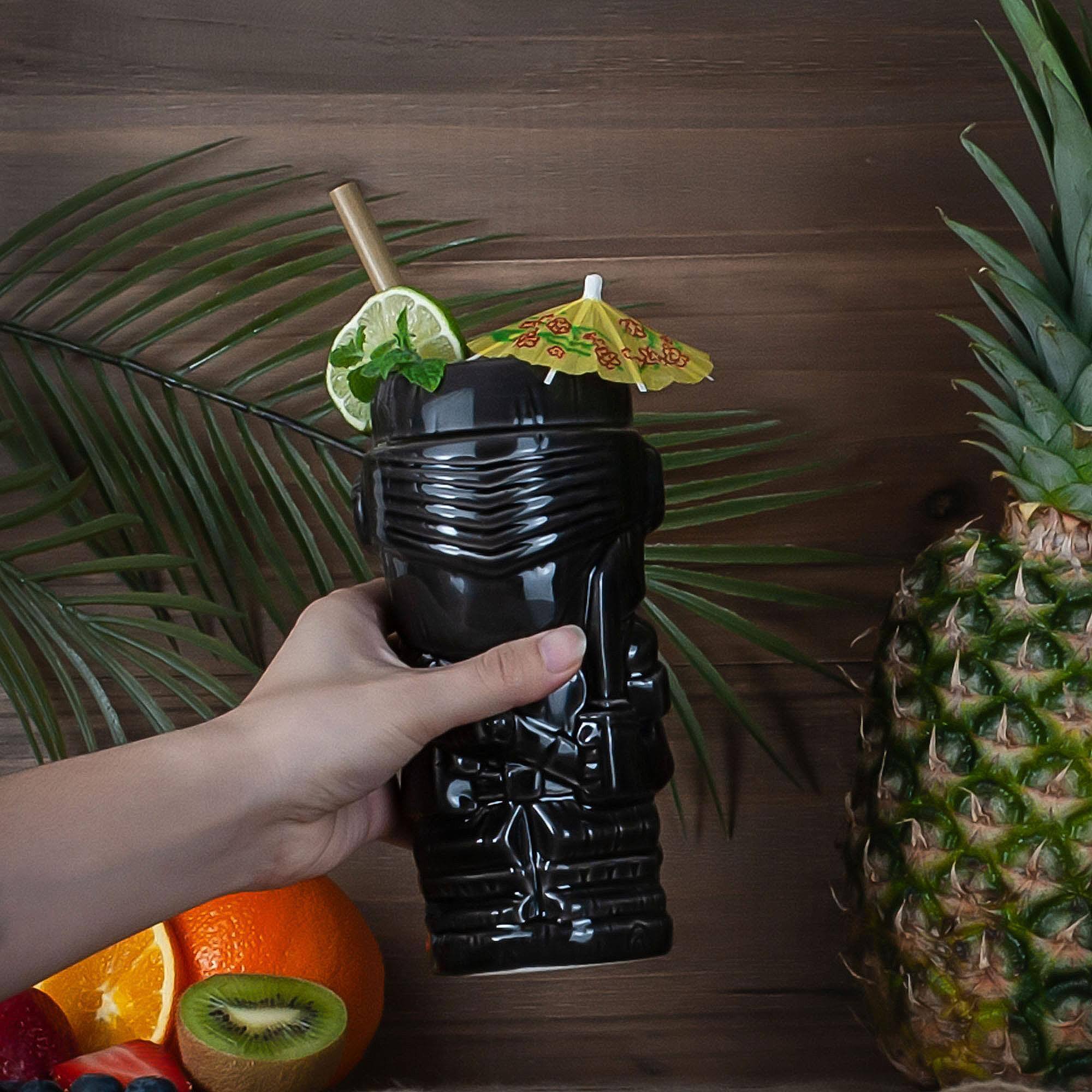 Alt View 3. G.I. Joe - Geeki Tikis G.I. Joe Snake Eyes Ceramic Mug | Holds 18 Ounces - Black.