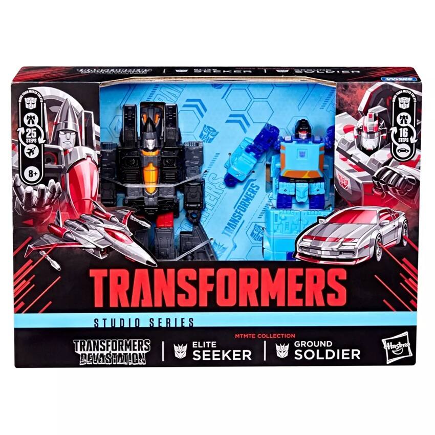 - NTEIEP 1 - EPDIEE TM WANO - COLITN 25 16 STEPS STEPS 8+ SHEP TRANSFORMERS TRANSFORMERS STUDIO SERIES MTMTE COLLECTION TRANSFORMERS ELITE GROUND Hasbr DEVASTATION | SEEKER | SOLDIER