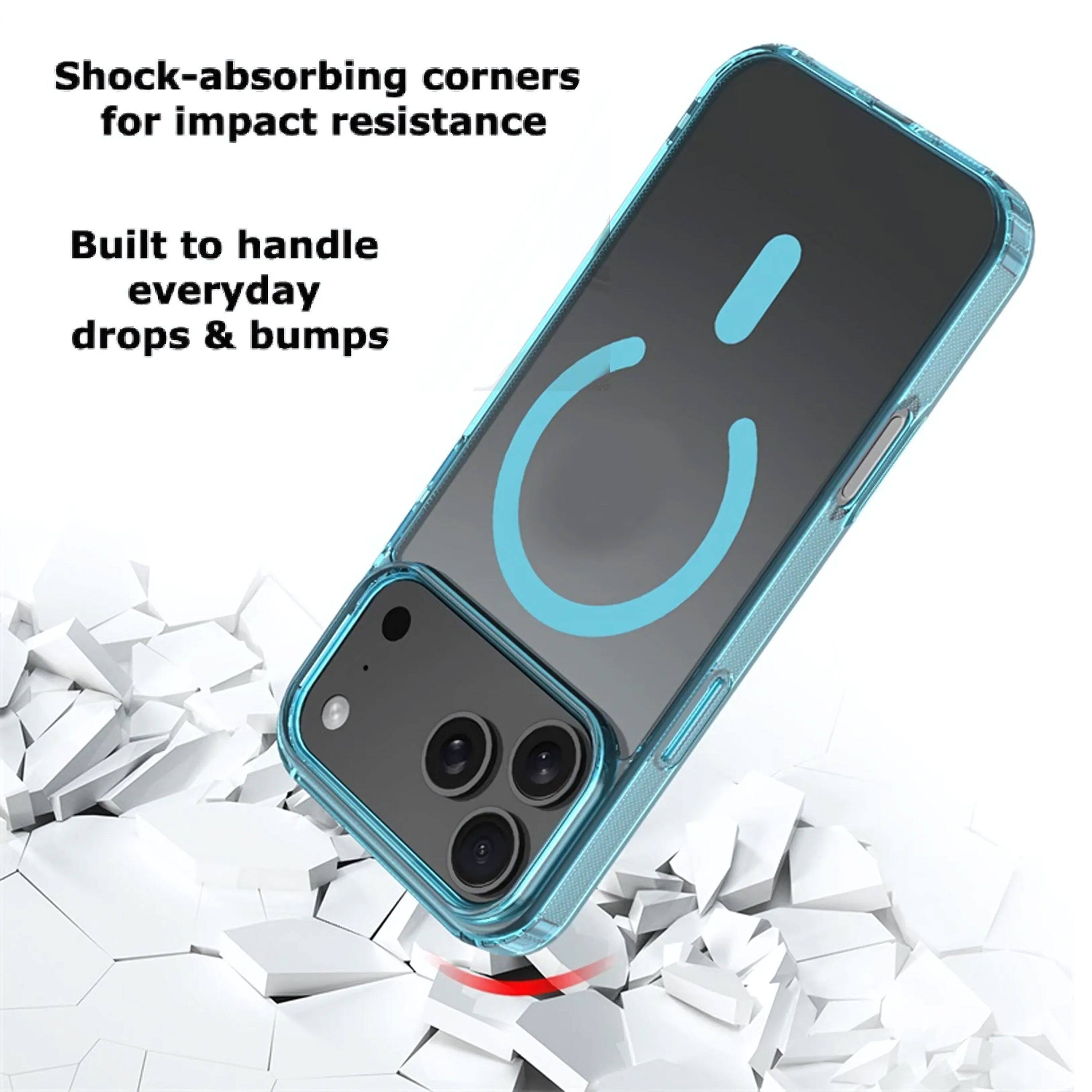 Shock-absorbing corners for impact resistance  
Built to handle everyday drops & bumps