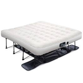 Ivation - EZ-Bed Self Inflating Air Mattress, King Air Mattress with Built In Pump & Case - White