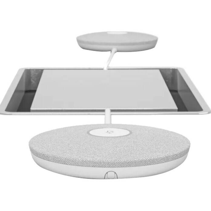 Alt View 2. Logitech - Logitech Rally Mic Pod for Rally, Rally Bar, and Rally Bar Mini, White - 9.60 ft - 90 Hz to 16 kHz -27 dB - White.