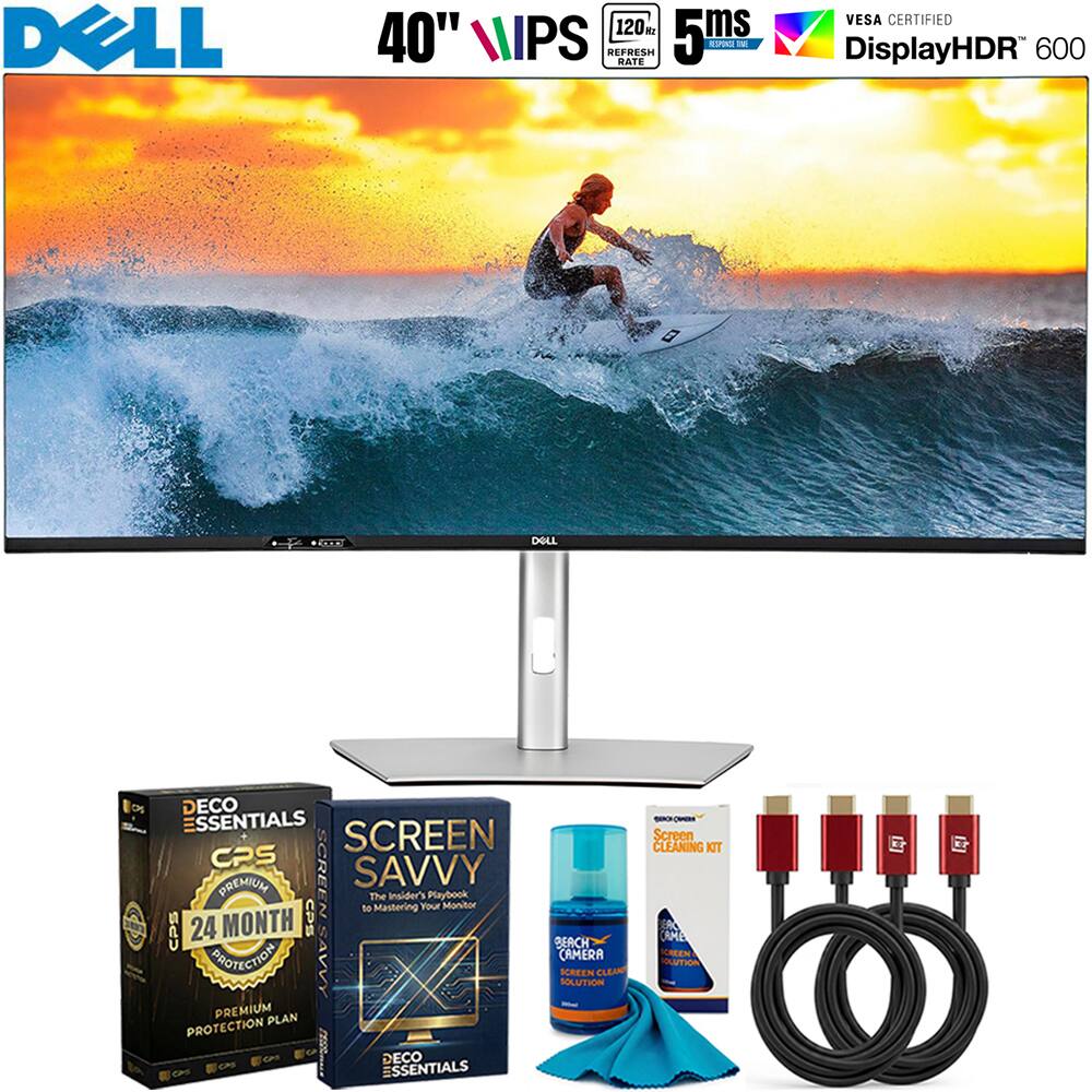 Bundle Dell U4025QW UltraSharp 40 Curved Thunderbolt Hub Monitor + 26 ...
