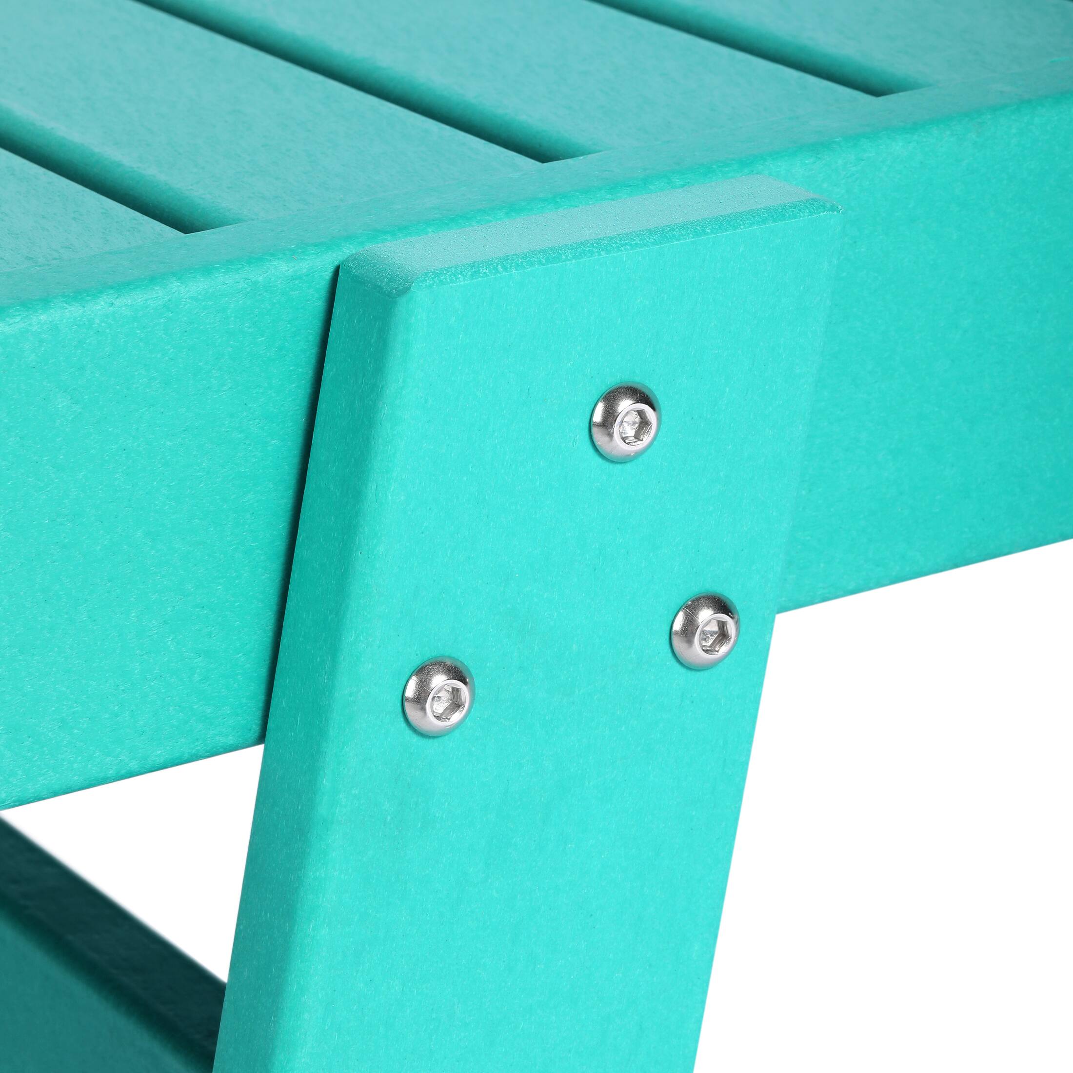 Alt View 5. WestinTrends - WestinTrends Malibu Poly Reclining Chaise Lounge - Turquoise.