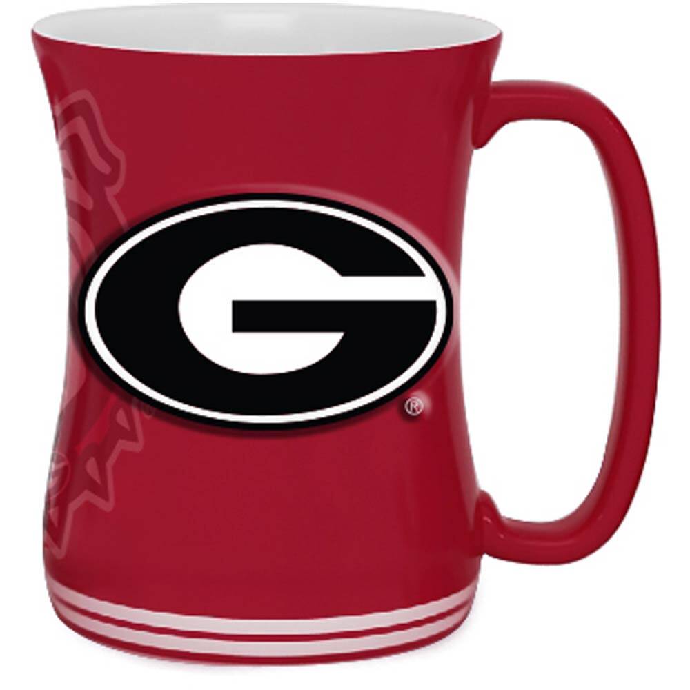 Indigo Falls - Georgia Bulldogs 16oz. Sculpted Barista Mug - Red