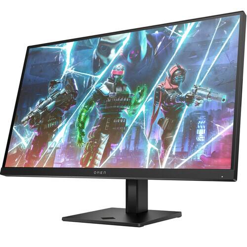 Alt View 2. HP - OMEN 27S 27" FHD IPS 240Hz Gaming Monitor 1ms HDMI DisplayPort AMD Freesync Premium G-SYNC Height Pivot Tilt Adjustment - Black.