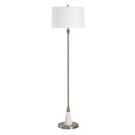 Manhattan Lane - Floor Lamp, Linen Shade, Marble Base, 63 Inch