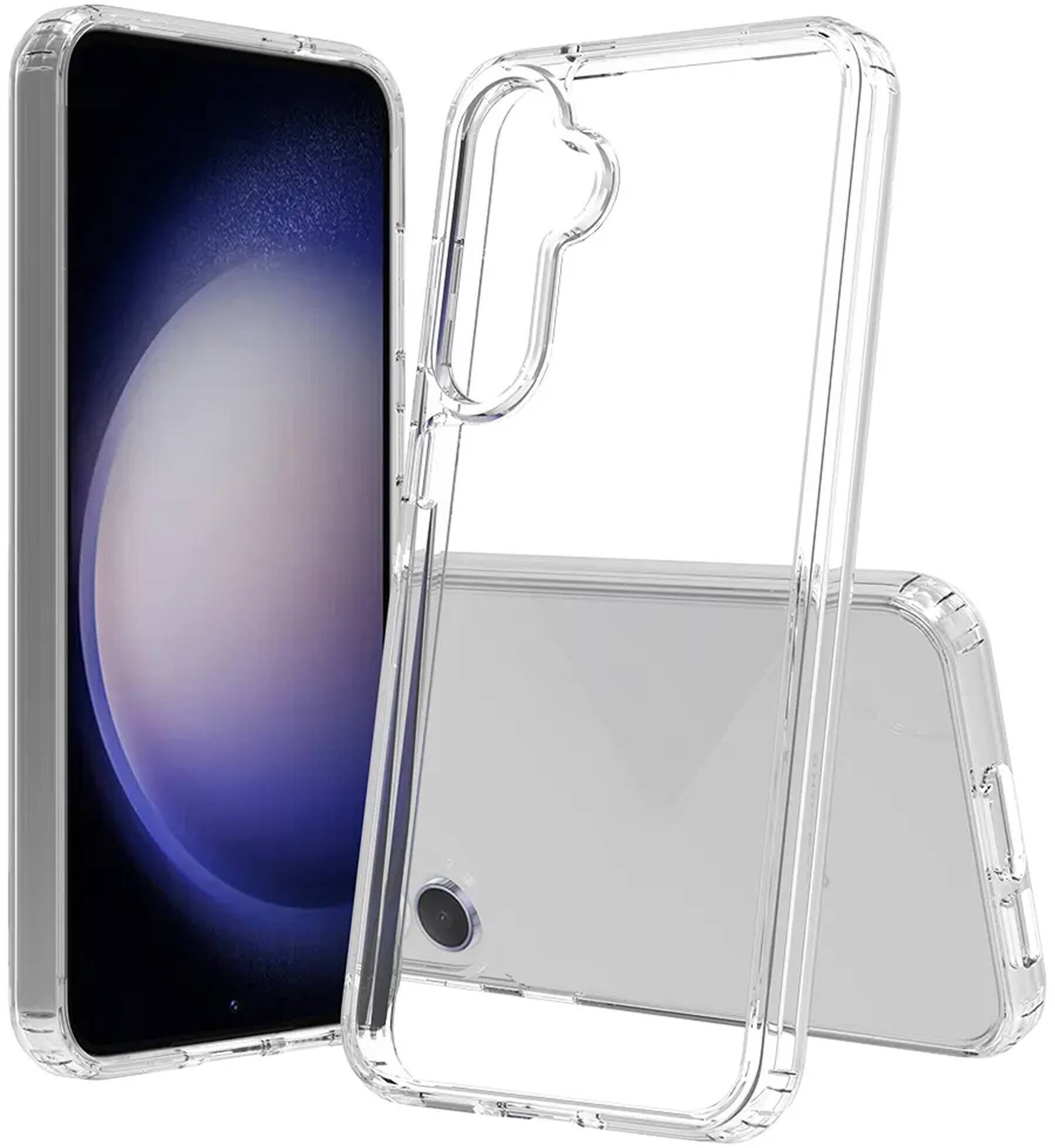 Front. Nakedcellphone - Clear Case for Samsung Galaxy S23 FE Phone - Clear.