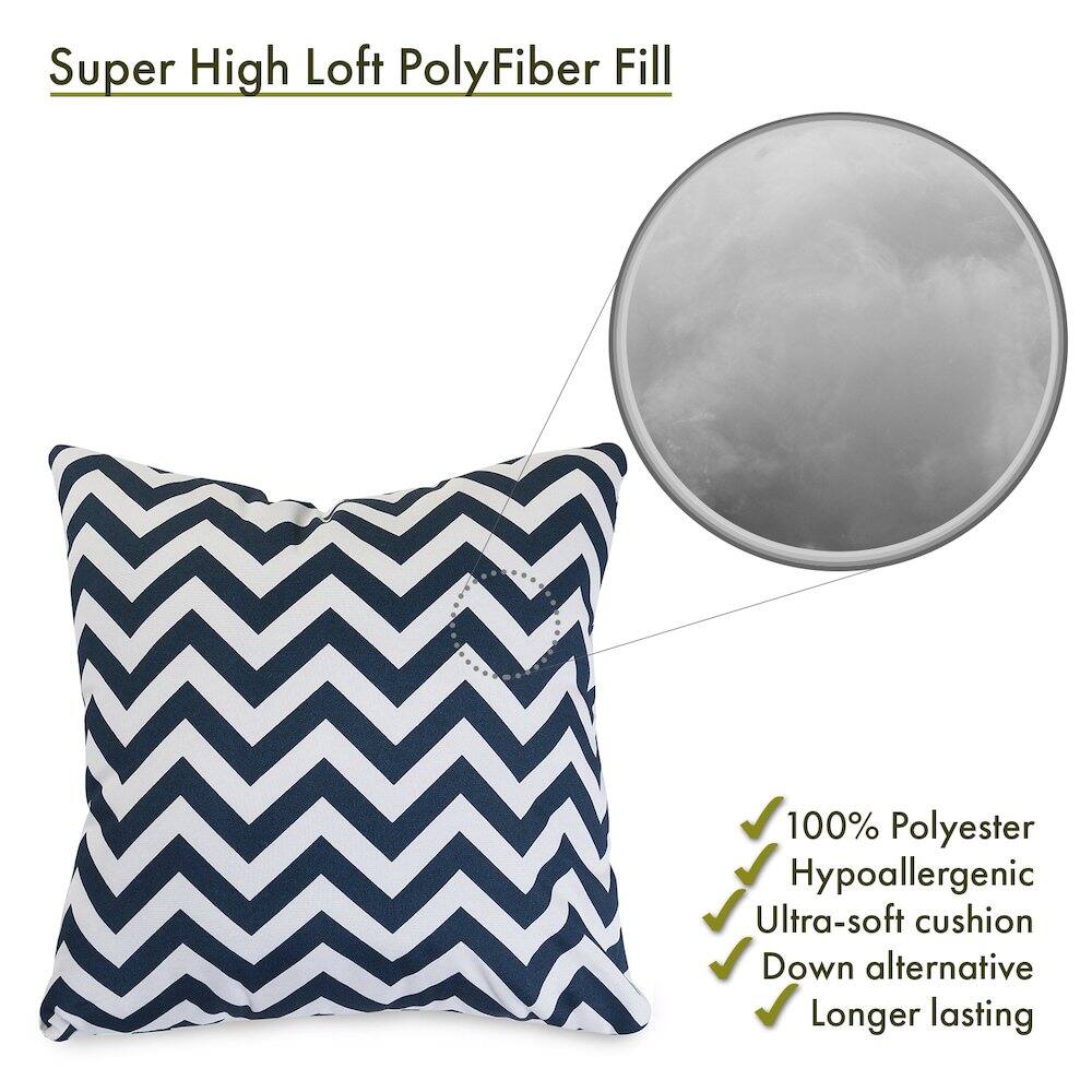 Super High Loft PolyFiber Fill

- 100% Polyester
- Hypoallergenic
- Ultra-soft cushion
- Down alternative
- Longer lasting