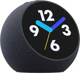 Amazon - Echo Time (all-new), Customizable smart clock, Smart alarms, Ambient sounds, Smart home hub, Designed for Alexa+ - Graphite