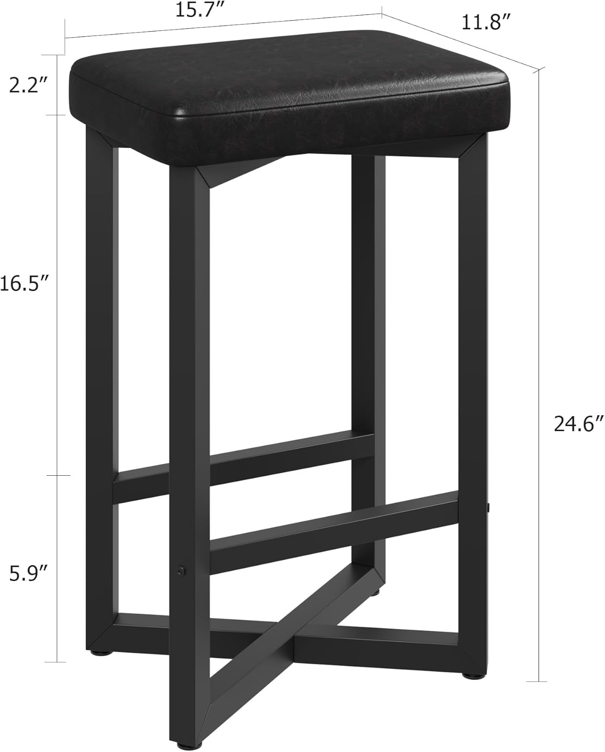 15.7"  
11.8"  
2.2"  
16.5"  
24.6"  
5.9"