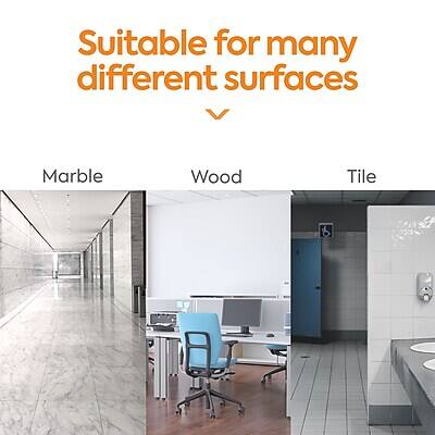 Suitable for many different surfaces

Marble  
Wood  
Tile