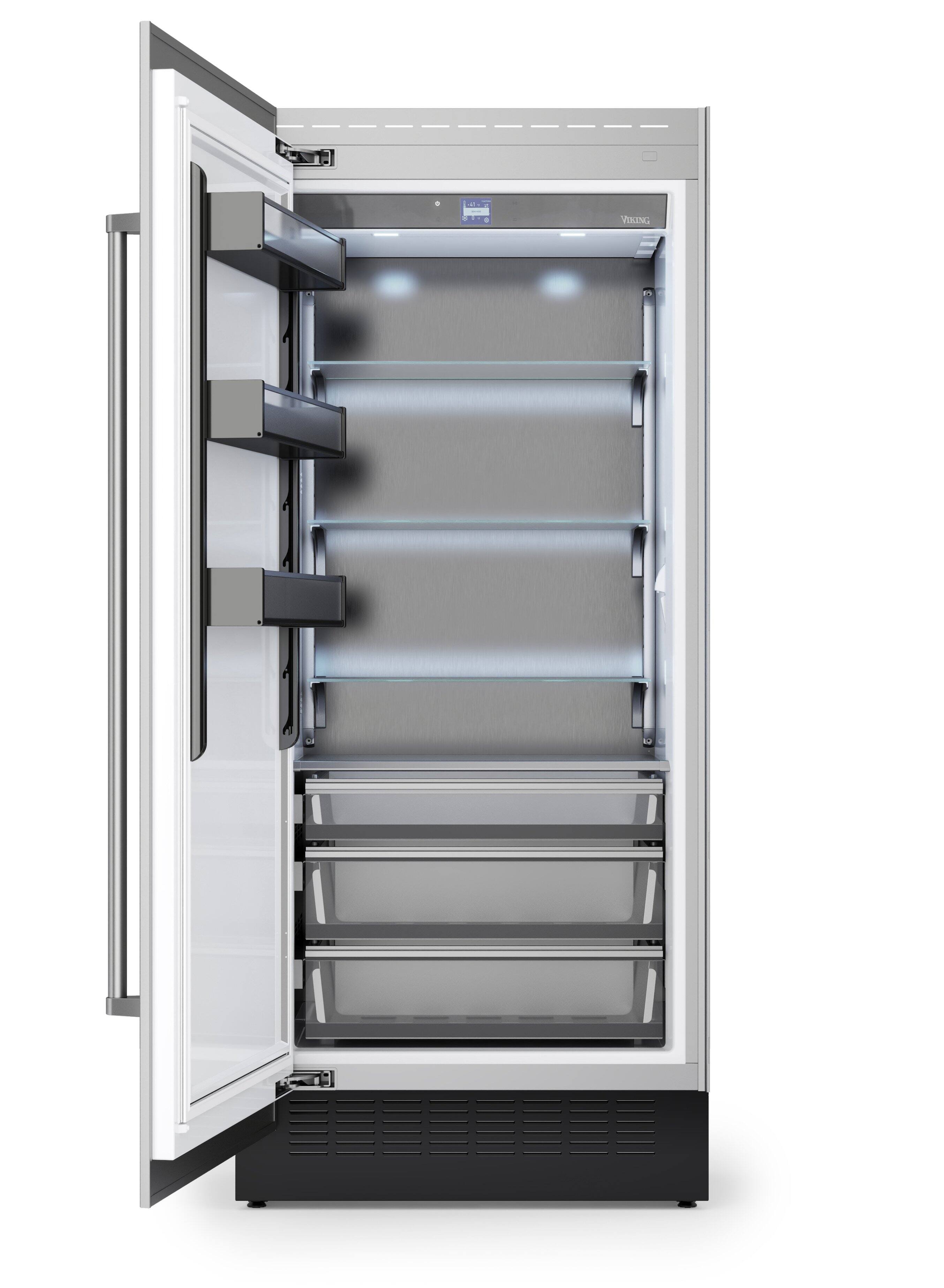 Alt View 1. Viking - 36"W VEIL Integrated Counter-Depth All Refrigerator-Custom Panel _LH - Panel Ready.