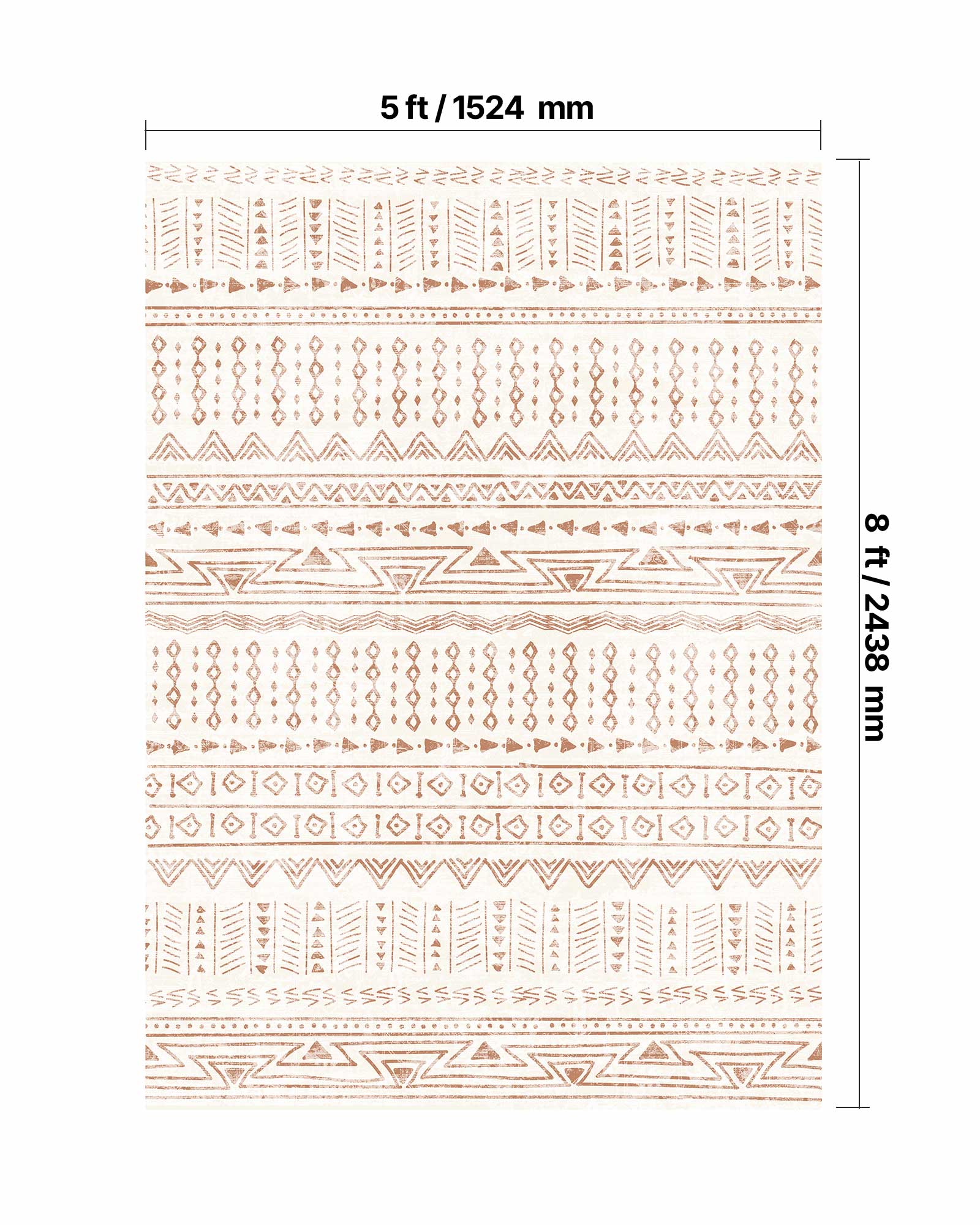 5 ft/1524 mm
8 ft/2438 mm