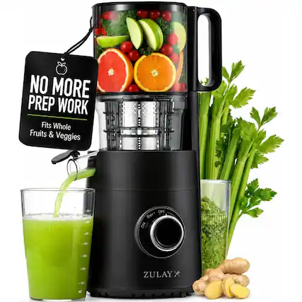 NO MORE PREP WORK
Fits Whole Fruits & Veggies
ZULAY