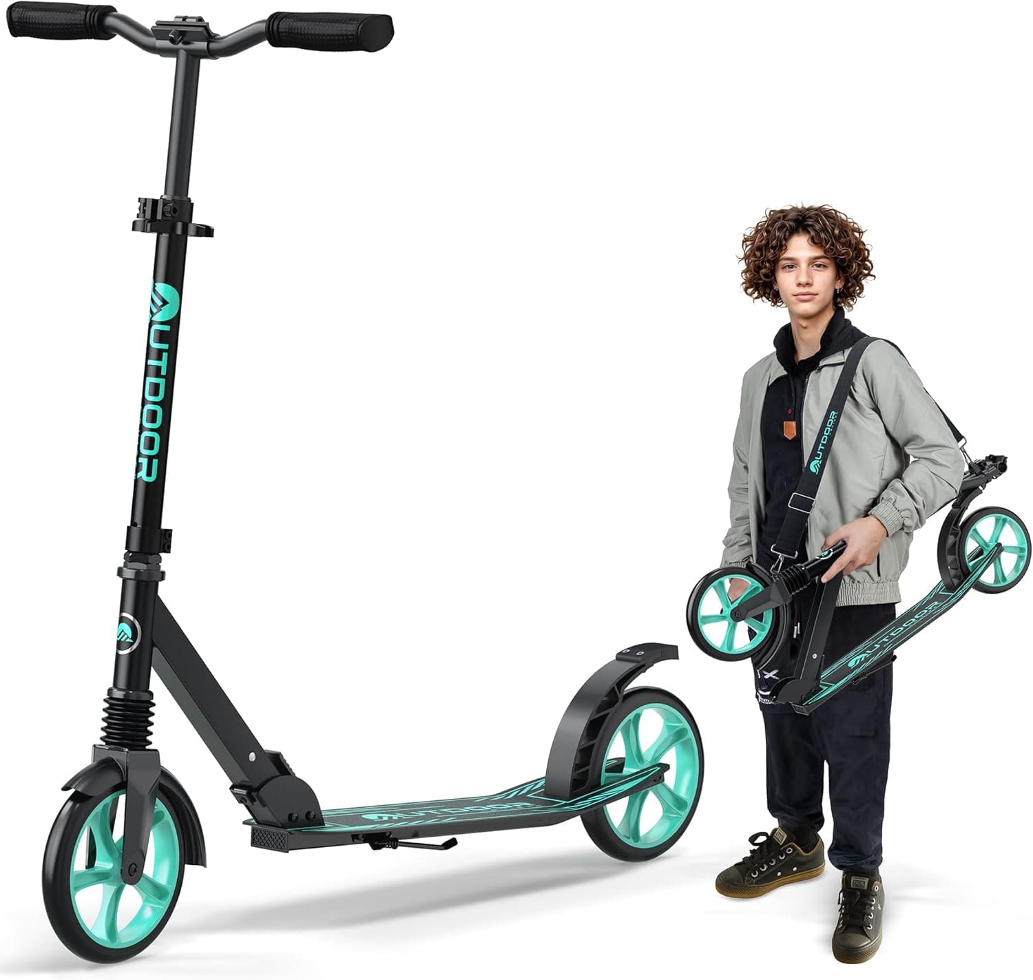 Outdoor Cruiser Kick Scooter – Foldable, 8