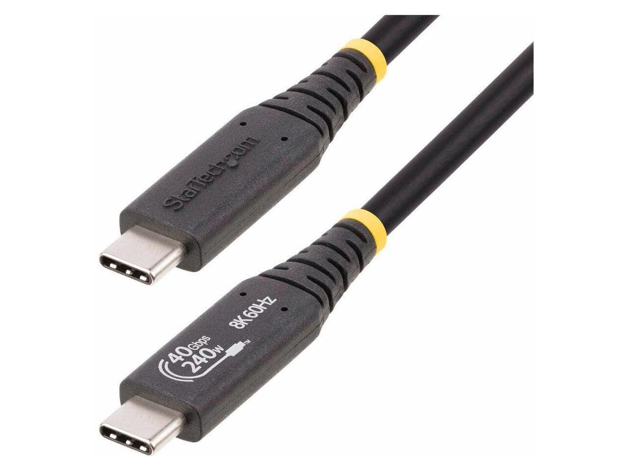 StarTech.com - StarTech 1.6ft USB4 Cable USB-IF Certified USB-C Cable 50C40GUSB4CABLE
