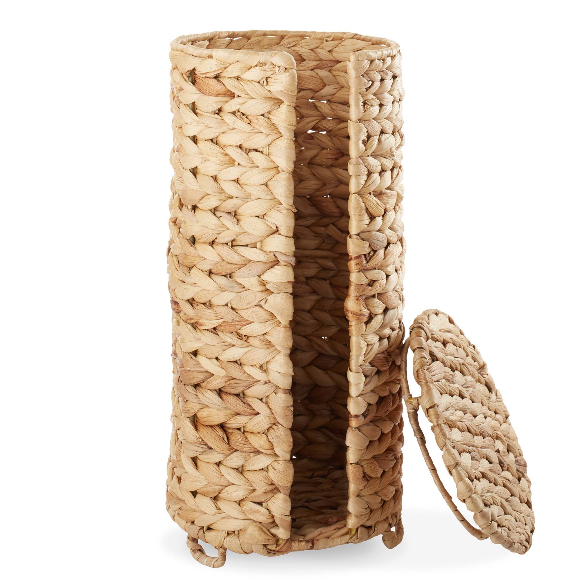 Alt View 6. Casafield - Toilet Paper Roll Holder Stand - Bathroom Tissue Storage - Natural.