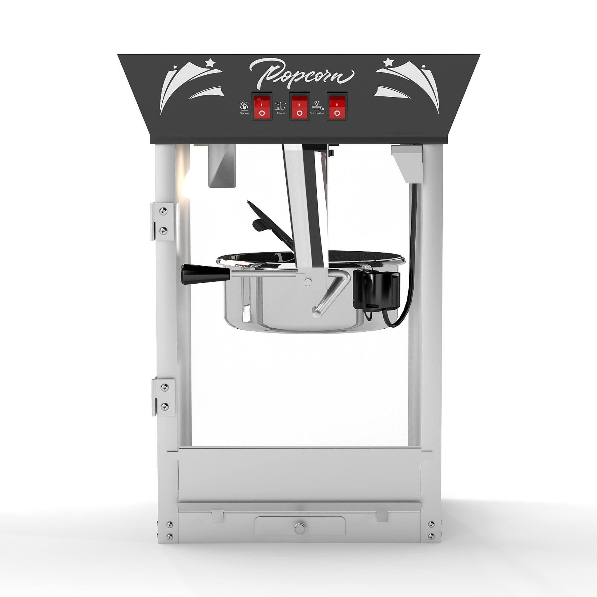 Alt View 5. GOODSILO - Commercial Popcorn Maker Machine, 12 Oz Kettle, Stainless Steel, Tempered Glass, 850W Countertop Popper - Black.