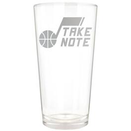 Great American Products - Utah Jazz Etched 16oz. Rally Cry Pint Glass - Multicolor