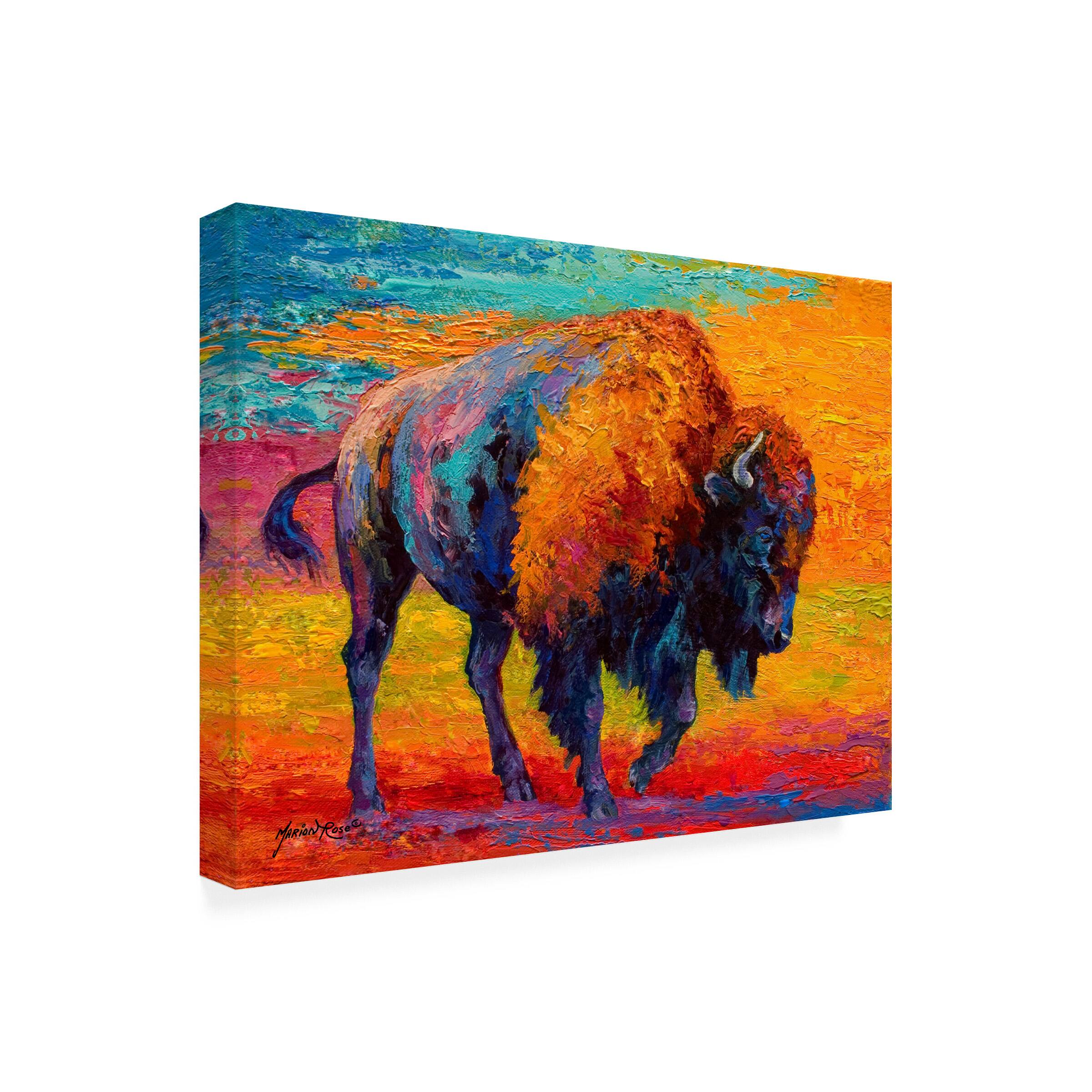 Front. Trademark Fine Art - Marion Rose 'Spirit Of The Prairie' Canvas Art - Multicolor.