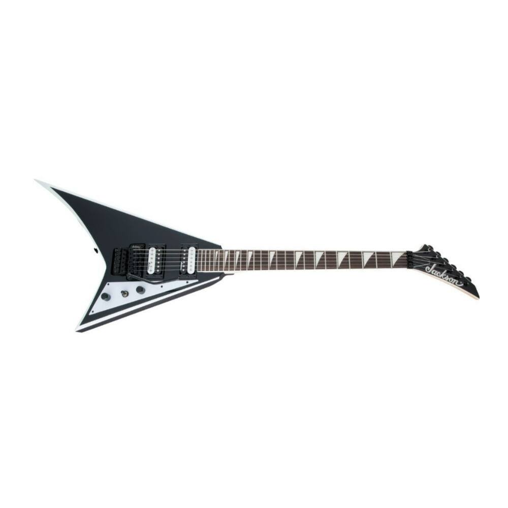 Back. Jackson - Jackson JS Series Rhoads JS32 6 String Black with White Bevels Electric Guitar.
