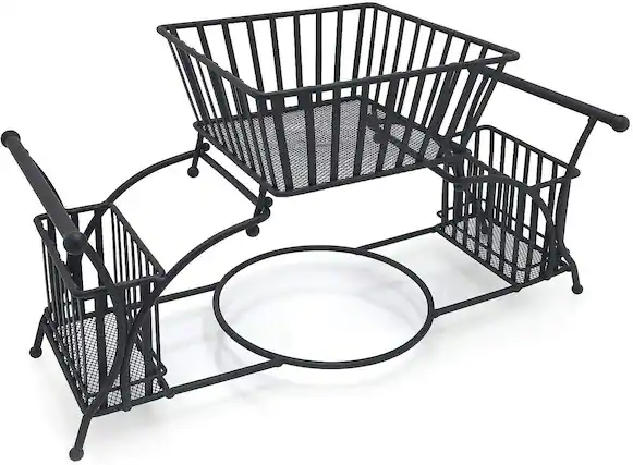 Front. Sorbus - Sorbus 4 Section all-in-one Buffet Utensil Caddy - Ideal for Dining Table, Party, Buffet, Kitchen, Entertaining - Black.