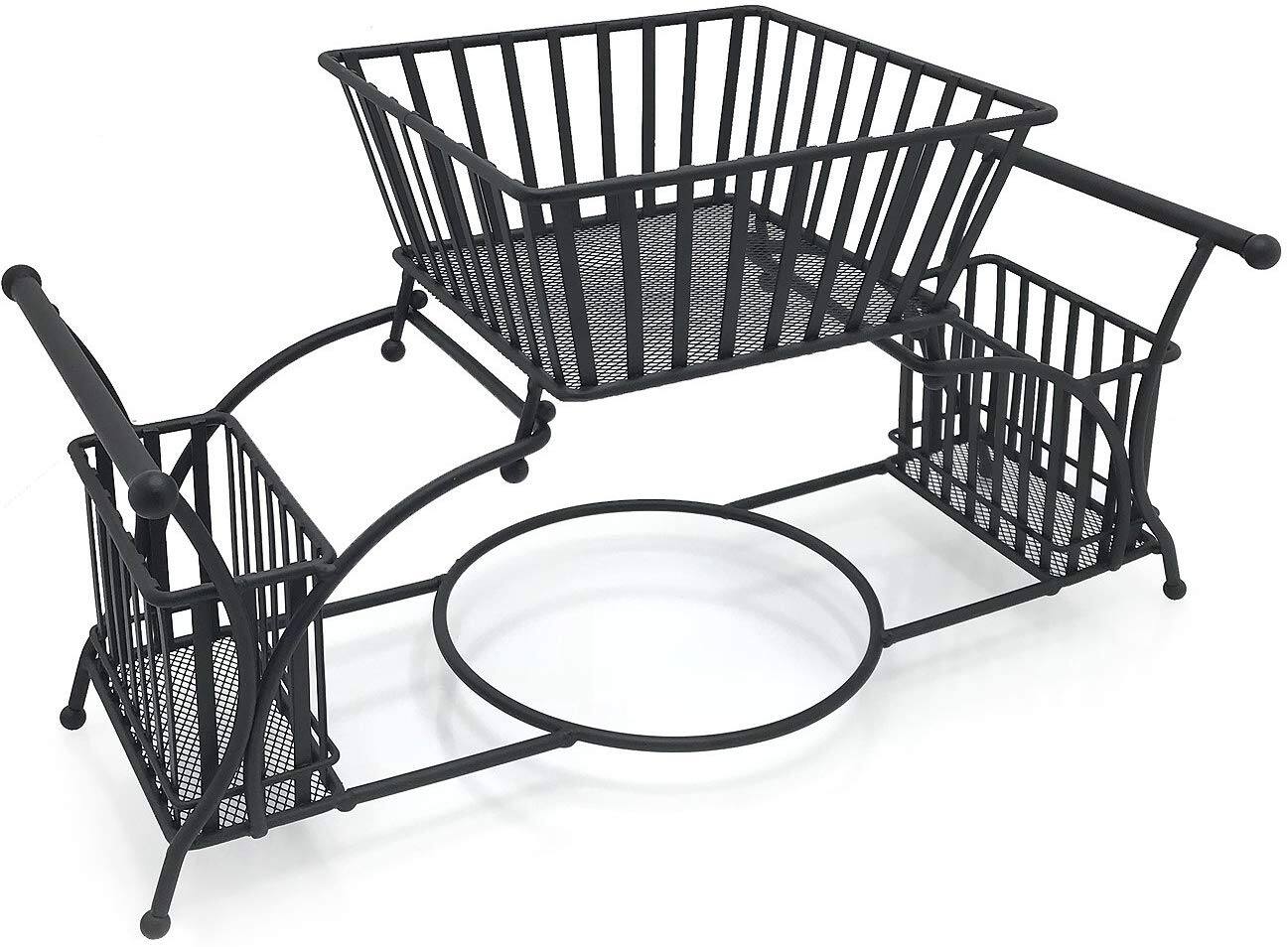 Front. Sorbus - Sorbus 4 Section all-in-one Buffet Utensil Caddy - Black.