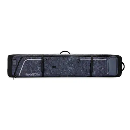 Front. Sportube - Sportube Prospector Ski and Snowboard Bag with Wheels and Removable Dividers - Graphite Topo.