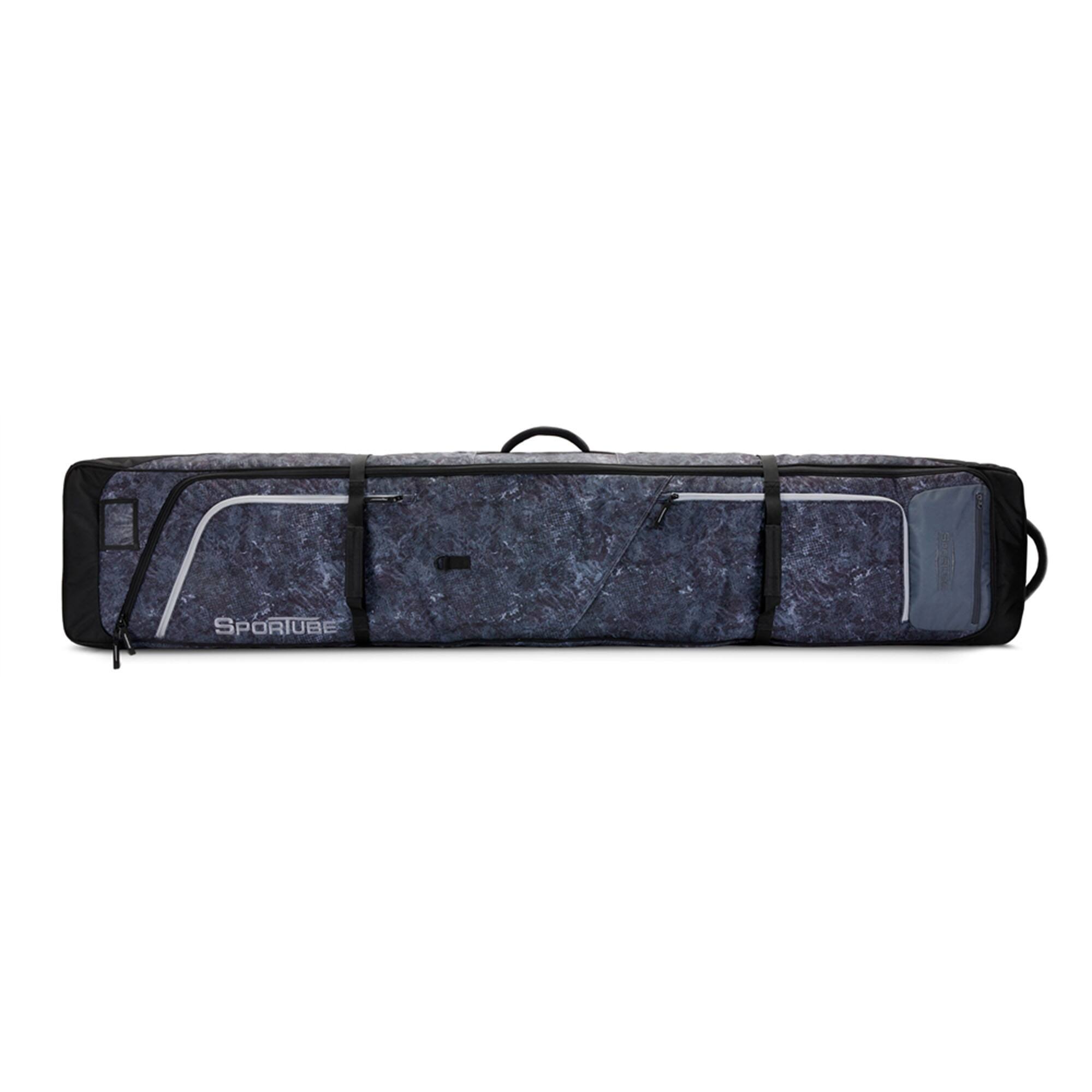 Front. Sportube - Sportube Prospector Ski and Snowboard Bag with Wheels and Removable Dividers - Graphite Topo.