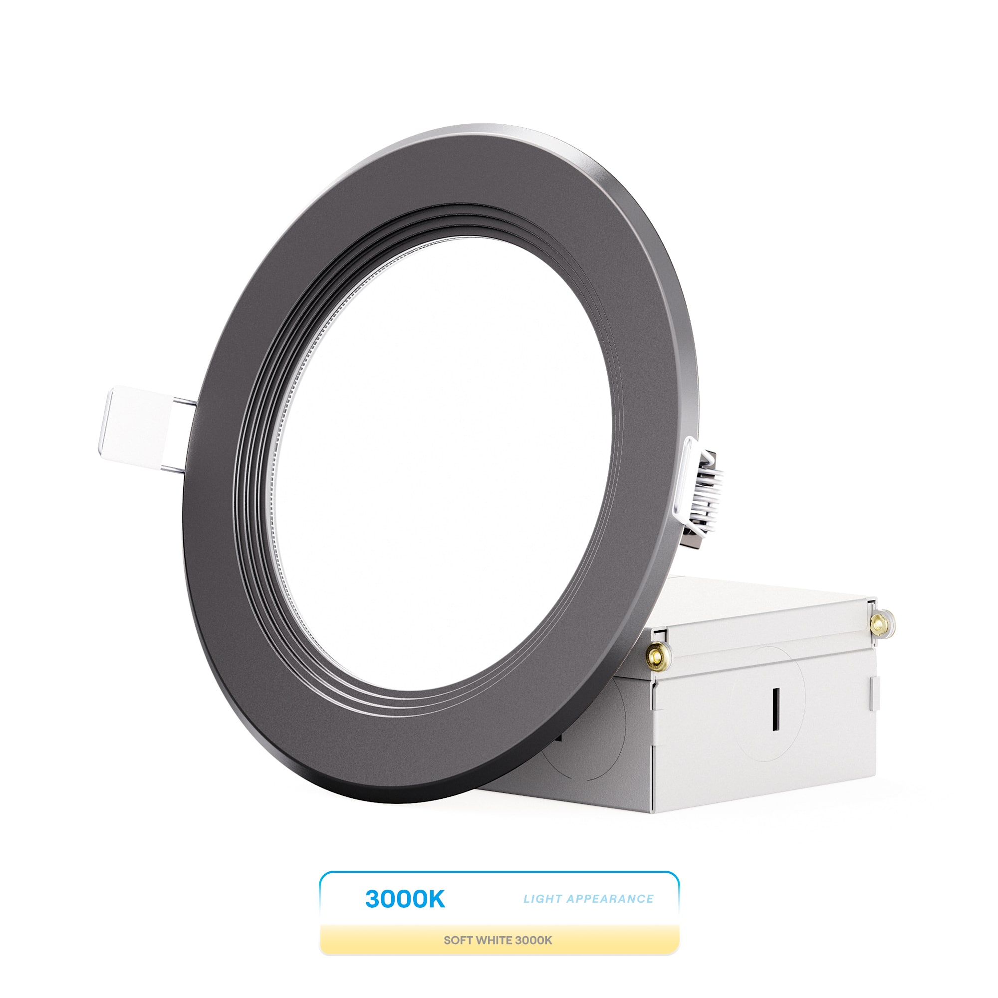 Infibrite - 4 In. Ultra-Thin Recessed LED Downlight 9W 750LM Bright white Wet Rated, Triac Dimmable Trim 12-Pack - Black price history on PriceWatchPro