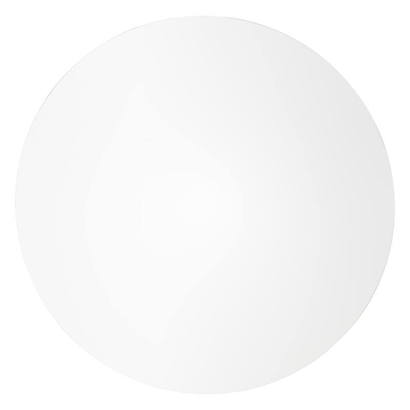 Alt View 7. LeisureMod - LeisureMod Bristol 35 in. Round MDF Wood Dining Table in Stainless Steel Pedestal Base Modern Kitchen Table - White.