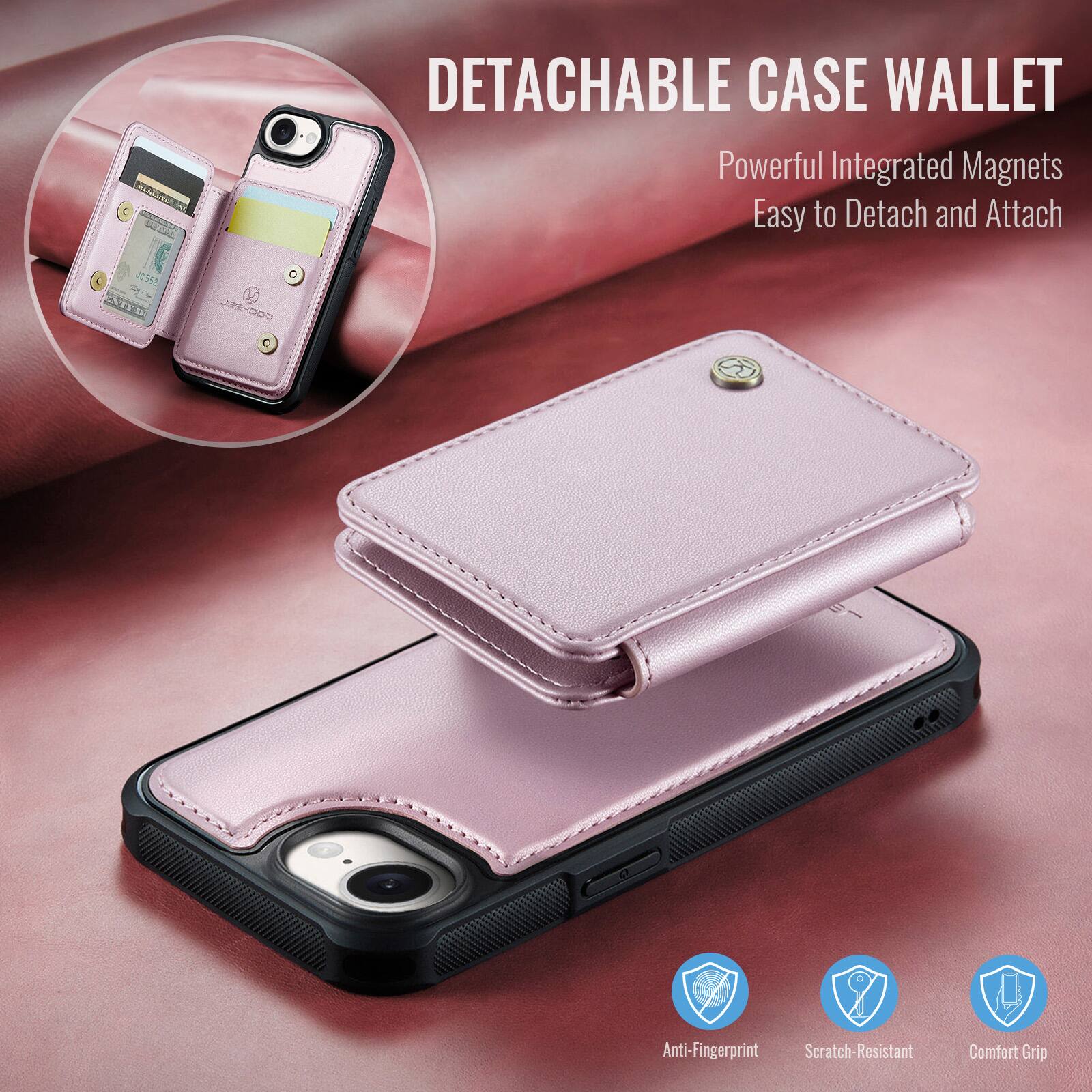 M L J912 NTTR COOHEEL DETACHABLE CASE WALLET  
Powerful Integrated Magnets  
Easy to Detach and Attach  
Anti-Fingerprint  
Scratch-Resistant  
Comfort Grip