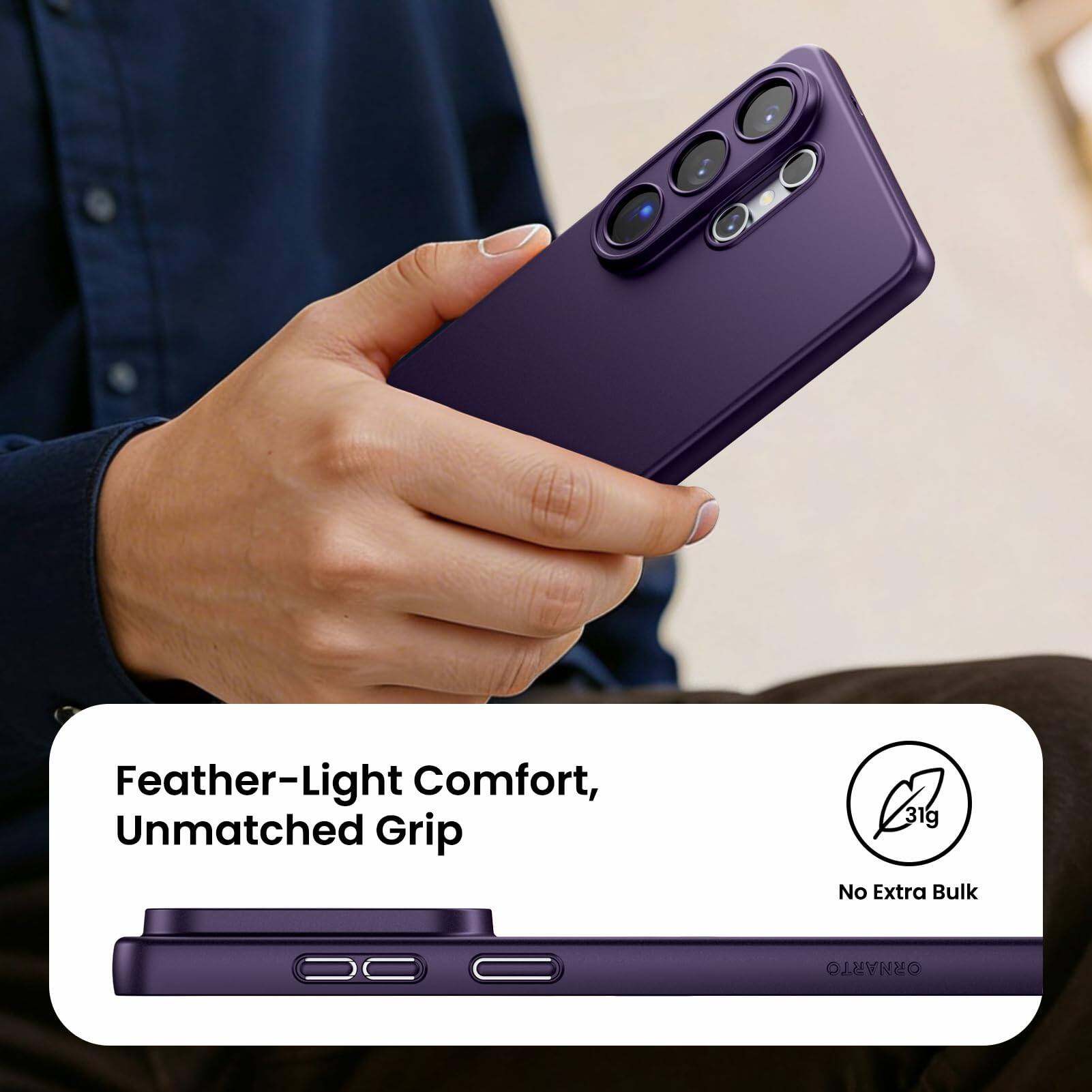 Feather-Light Comfort, Unmatched Grip  
31g  
No Extra Bulk  
ORNARTO