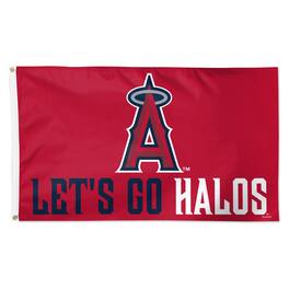 WinCraft - Los Angeles Angels 3' x 5' Single-Sided Deluxe Team Slogan Flag - Multicolor