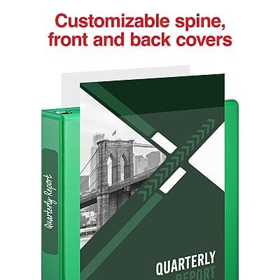 Customizable spine, front and back covers

QUARTERLY REPORT
