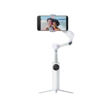 Front. Insta360 - Flow 2 AI Tracker Bundle Gimbal Stabilizer for Smartphones - Summit White.