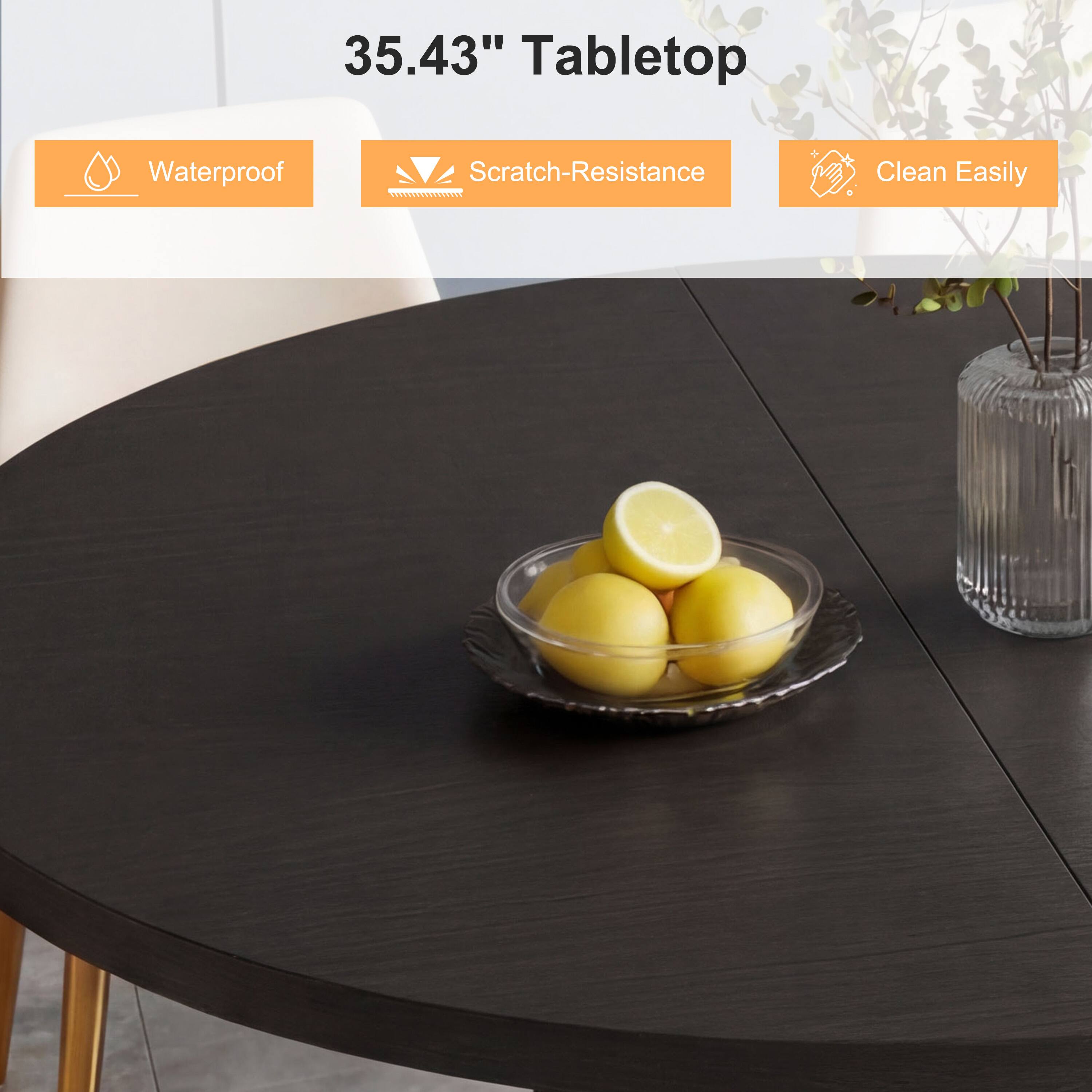 35.43" Tabletop  
Waterproof  
Scratch-Resistance  
Clean Easily