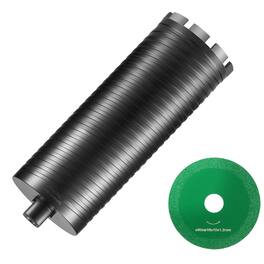VEVOR - Core Drill Bit, 4" Wet/Dry Diamond Core Drill Bits for Brick and Block, Concrete Core Drill Bit - Black