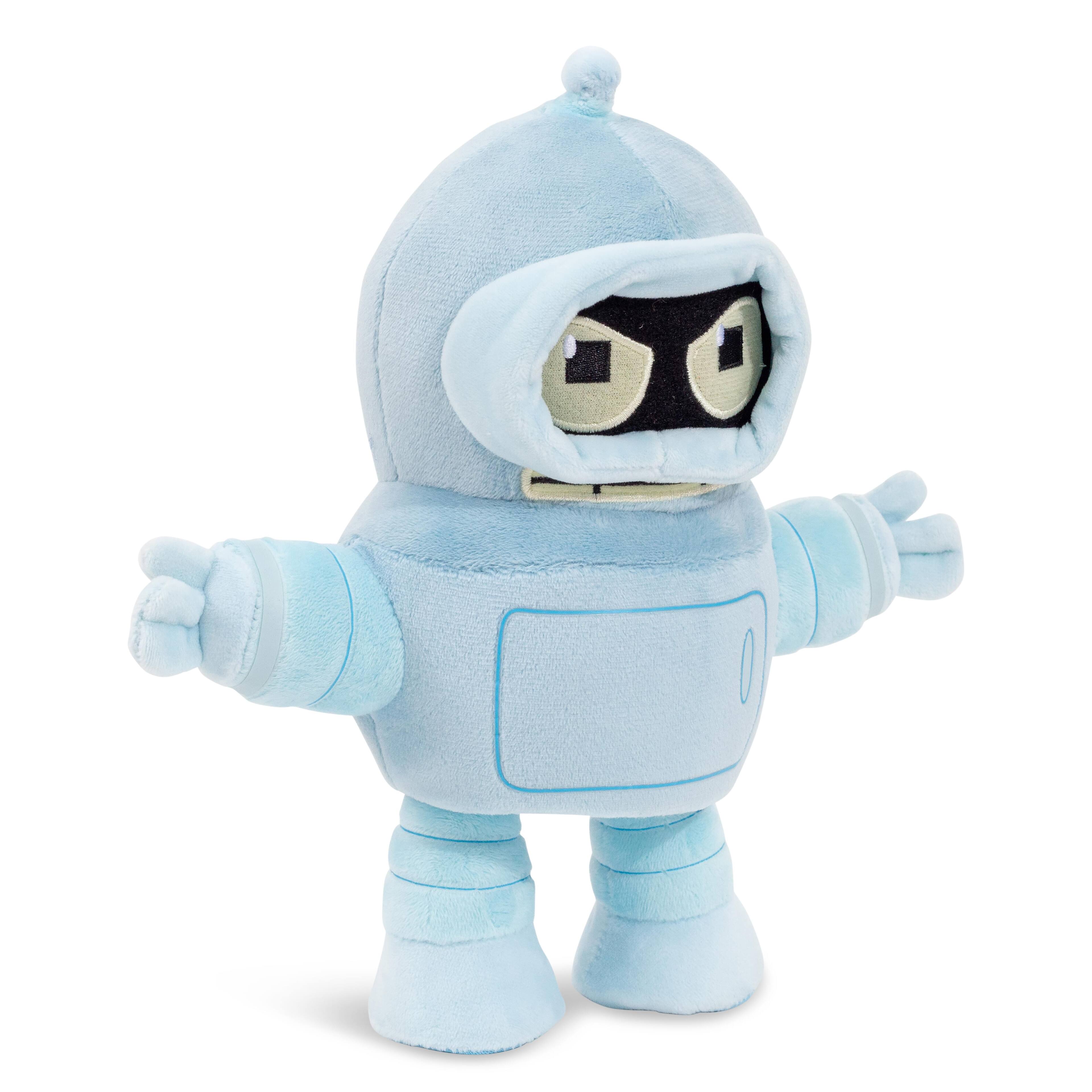 Alt View 1. Toynk - Futurama Angry Bender 8-Inch Chibi Collector Plush Toy - Gray.