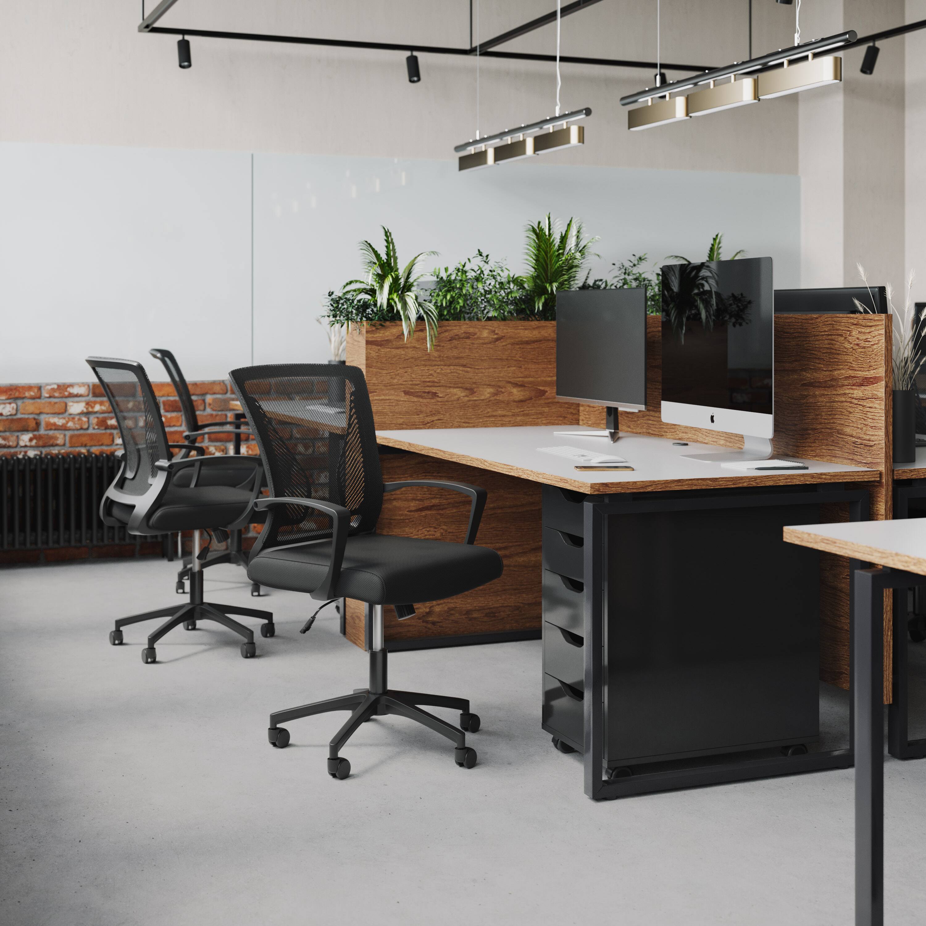 Alt View 12. CorLiving - Workspace Mesh Back Office Chair - Black.