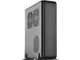 SilverStone - Fortress Series SST-FTZ01B-E Black Aluminum unibody frame, steel chassis Mini-ITX Computer Case - Black
