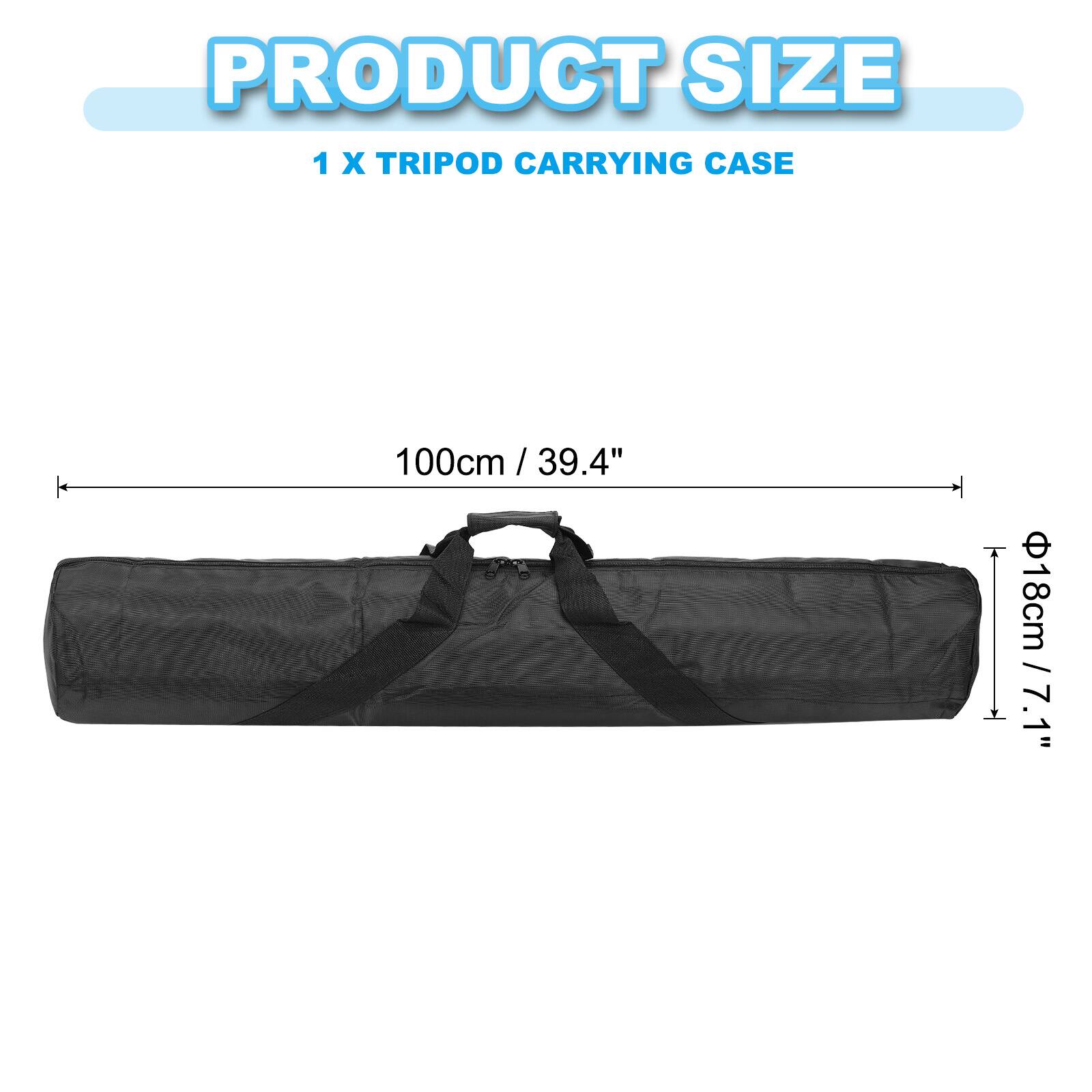 PRODUCT SIZE  
1 X TRIPOD CARRYING CASE  
100cm / 39.4" / Ø18cm / 7.1"