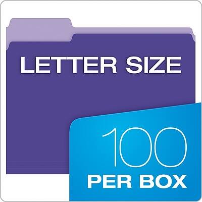 LETTER SIZE  
100 PER BOX