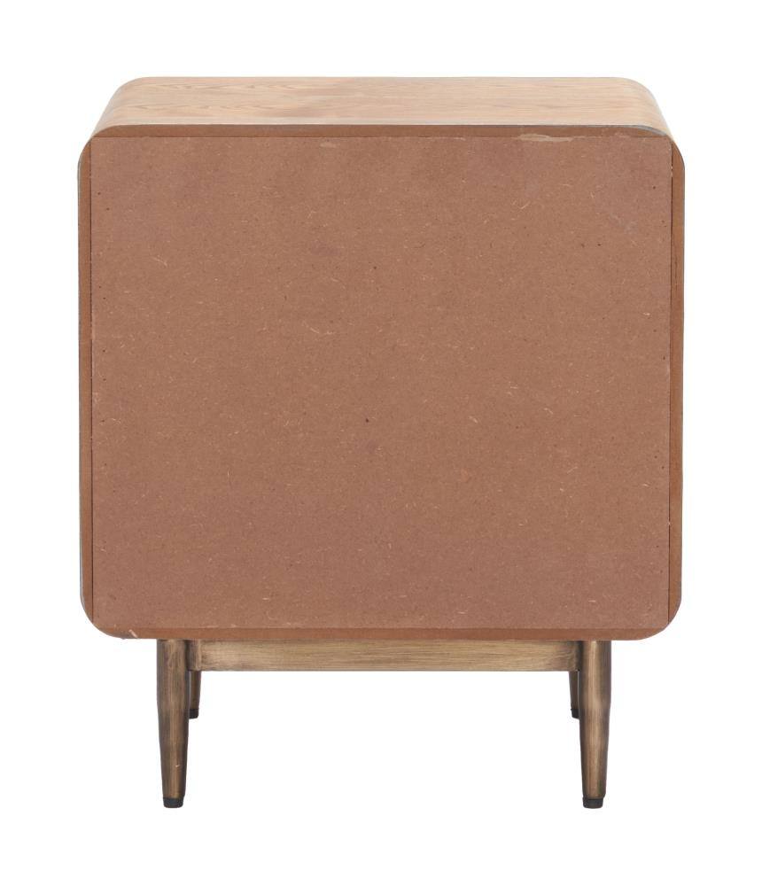 Back. Hivvago - Vidaz Side Table Brown - Brown.
